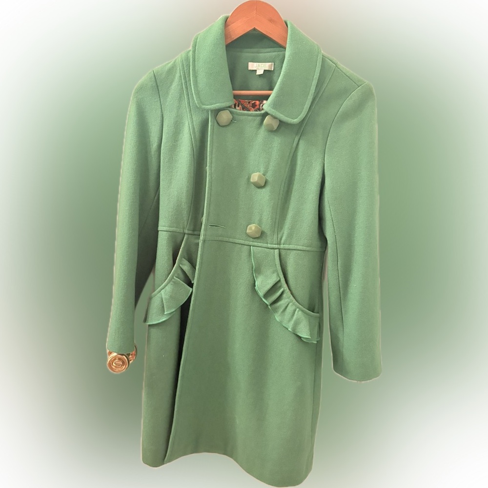 Jade Green Pea Coat